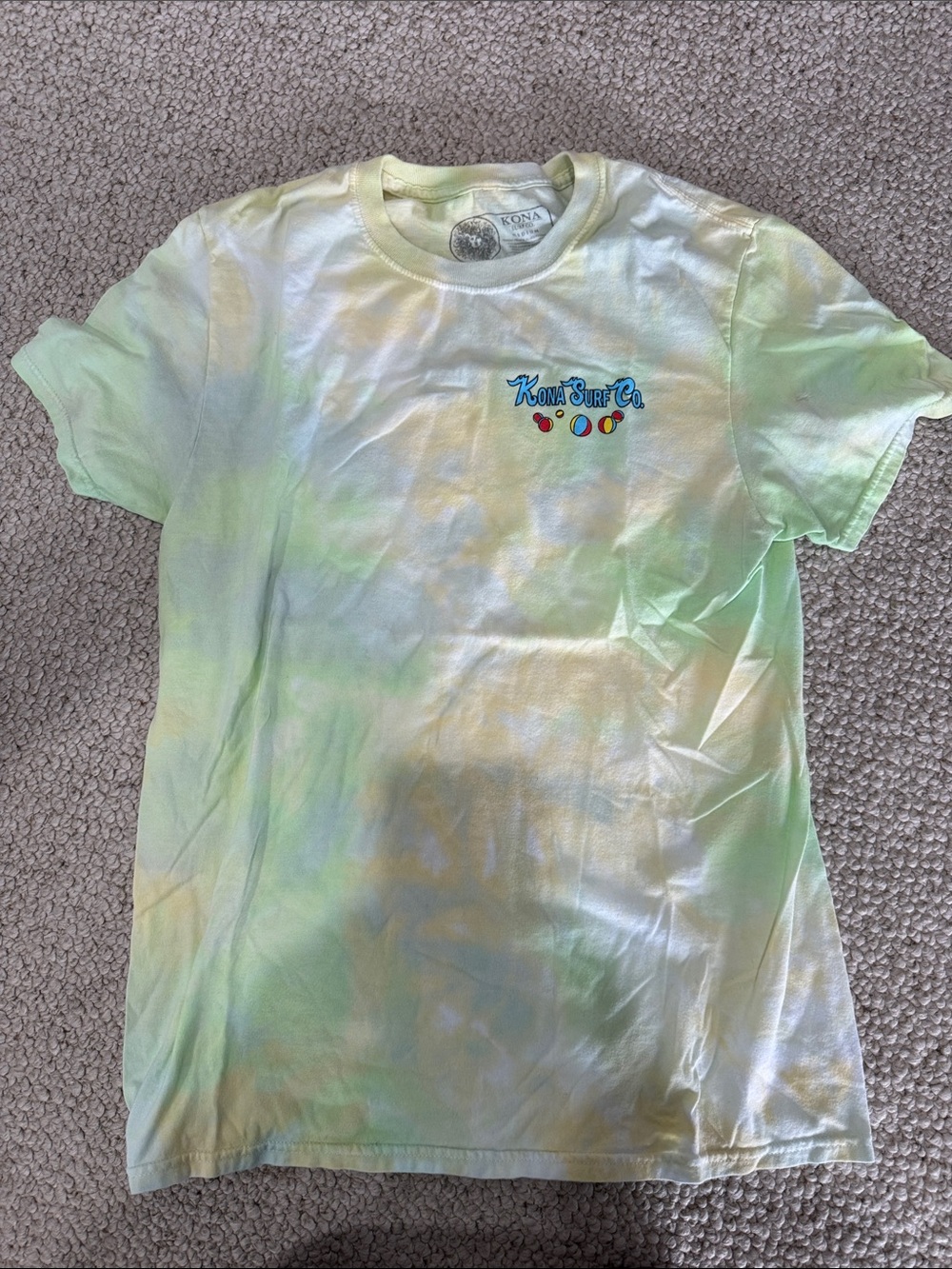 Kona surf co. Tie-Dye Short Sleeve Tee - Light Green wildwood
